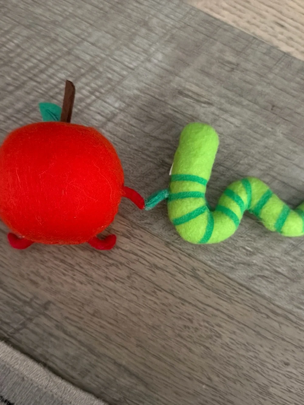 Target Spritz Apple and Worm felt decor